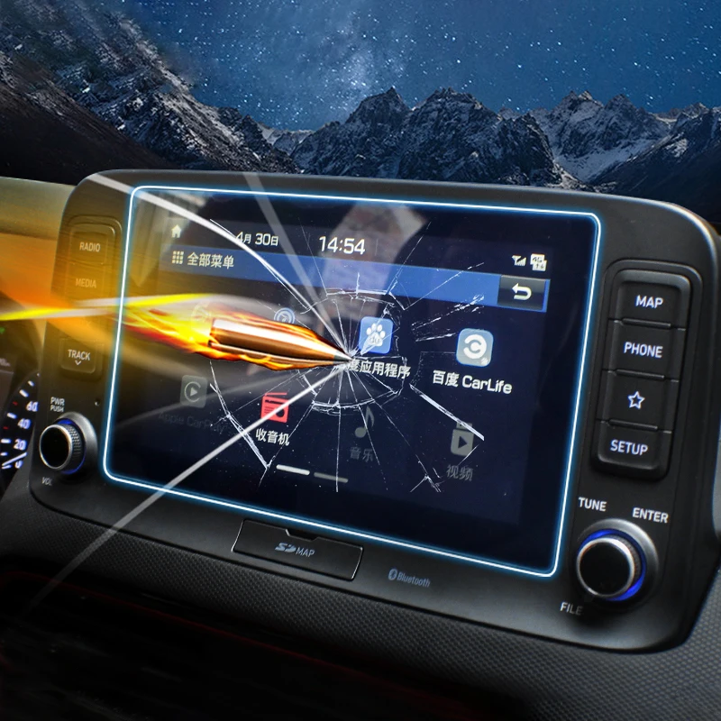 Pentru Hyundai KONA 2017 2018 2019 2020 Mașină de Sticla de Navigare GPS Folie de protectie Ecran Display LCD Accesorii Autocolante