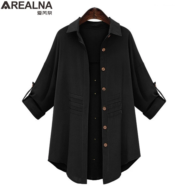 2019 Toamna Iarna vintage cardigan chimono cămașă lungă haină de Liber Casual femei topuri si bluze camisa feminina Plus Dimensiune 5XL