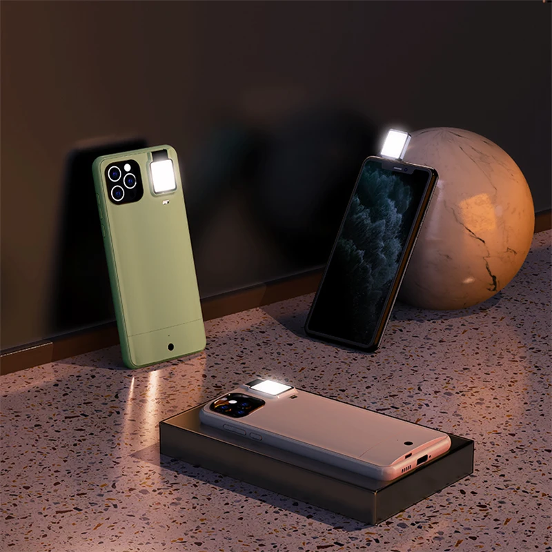 Pentru iPhone 12 11 Inel de Lumina Caz Cu Flash Led Lumina de Umplere Pentru Împușcat de Moda de Caz Pentru iPhone X XS Max XR 11 12 Pro Max Ringlight