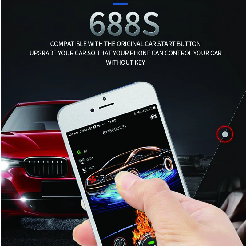 Cardot 4G în stoc telefon inteligent app de control start stop dispozitiv de urmărire gps, alarme auto