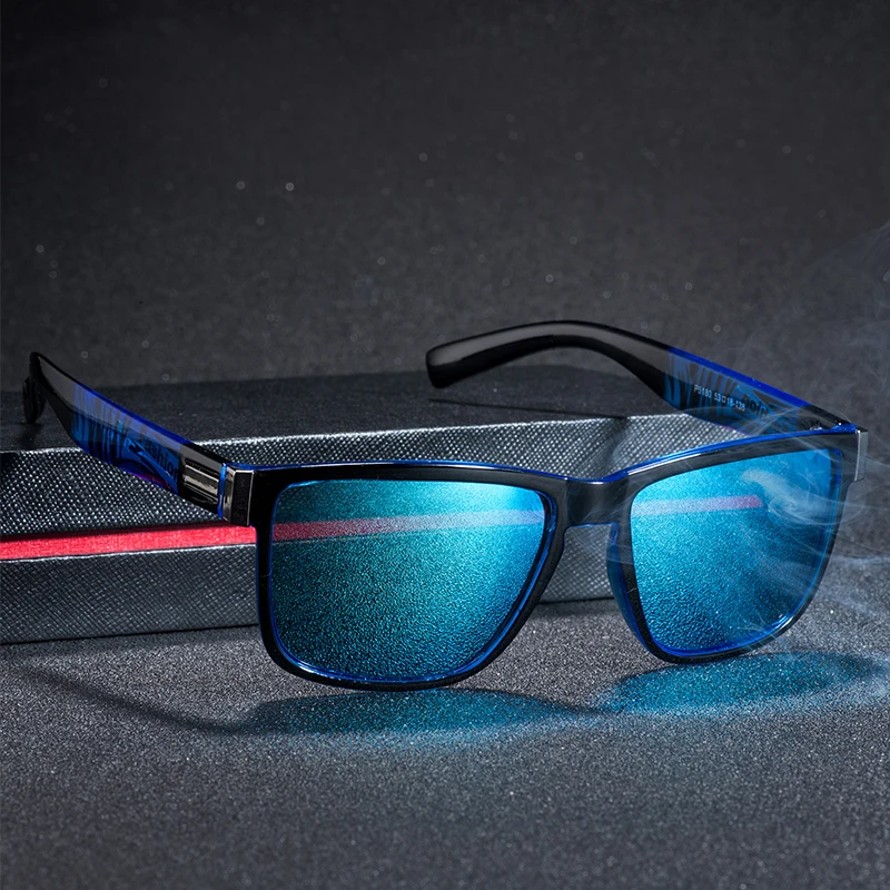 Pătrat ochelari de Soare Vintage de Conducere Sport Protectie UV Ochelari de Soare Moda Culoare Oglindă pentru Barbati Femei