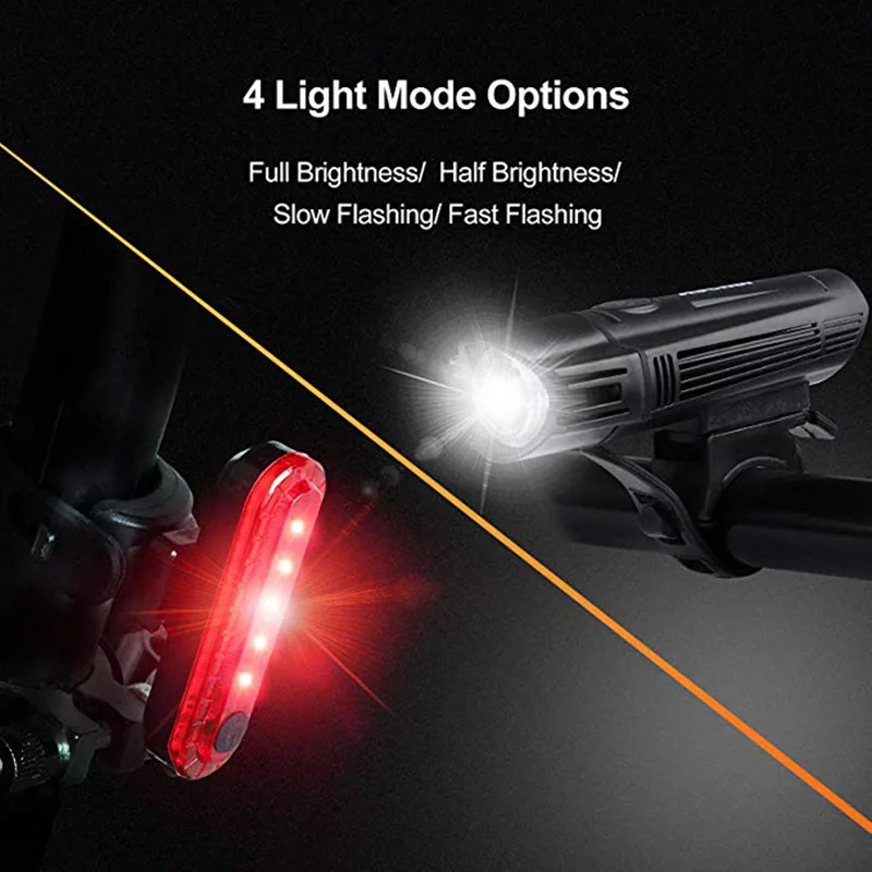 15000 Lumeni T6 LED Biciclete Lumina Impermeabil USB Reîncărcabilă LED pentru Lumini de Biciclete cu iluminare din Spate