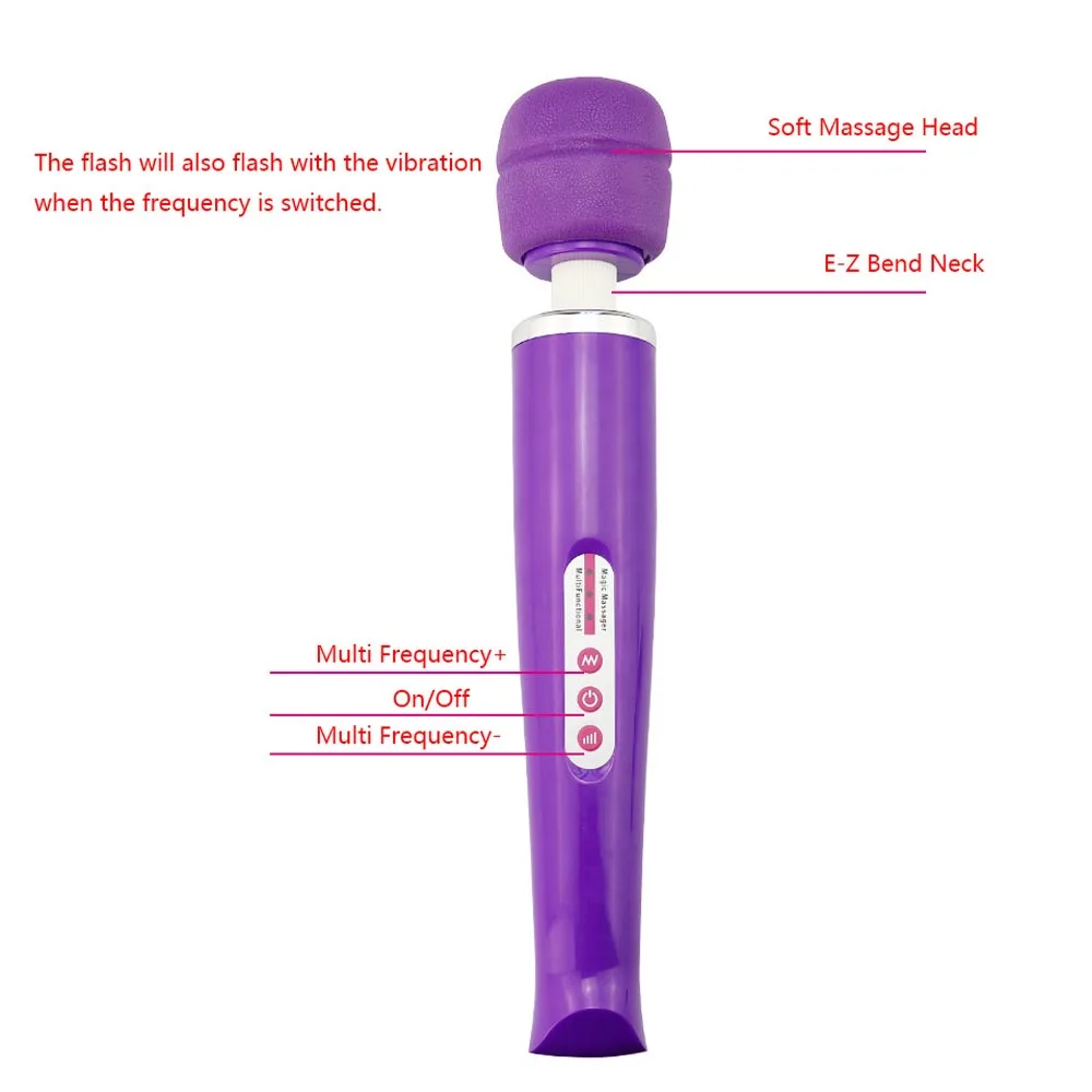 EXVOID Mare AV Stick Vibrator Puternic Vibrații Corp Masaj Baghetă Magică Vibratoare pentru Femei Jucării Sexuale pentru Femei pentru a Stimula Clitorisul