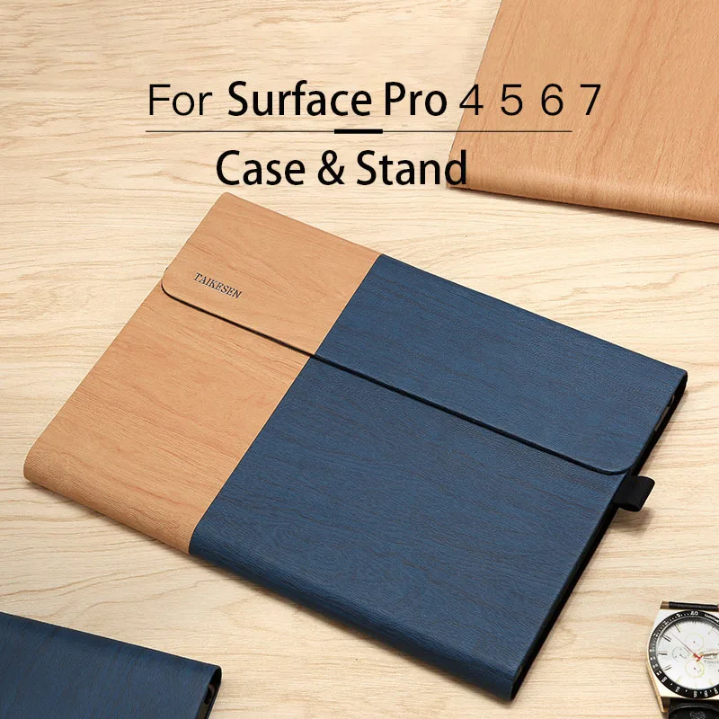 Tableta Caz Suport pentru Microsoft Surface Pro 7 6 4 Caz 12 inch Laptop Bag PU Caz Impermeabil pentru Surface Pro 7 Acoperi Caz
