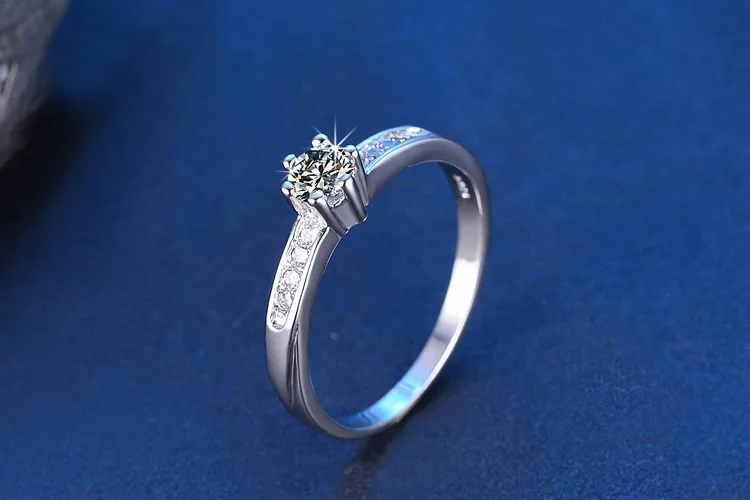 Fierbinte vinde moda 925 sterline de argint strălucitor zircon CZ anti-alergie doamnelor'wedding inele bijuterii picătură de transport maritim