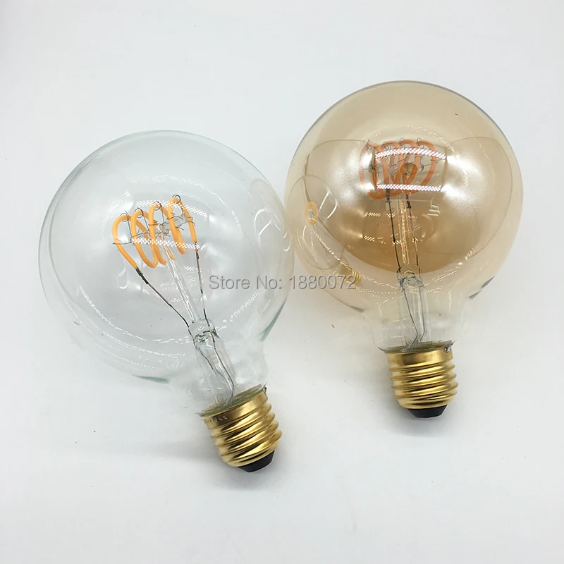 G95 antic bec Edison 4W estompat moale LED filament 220V/240V E27