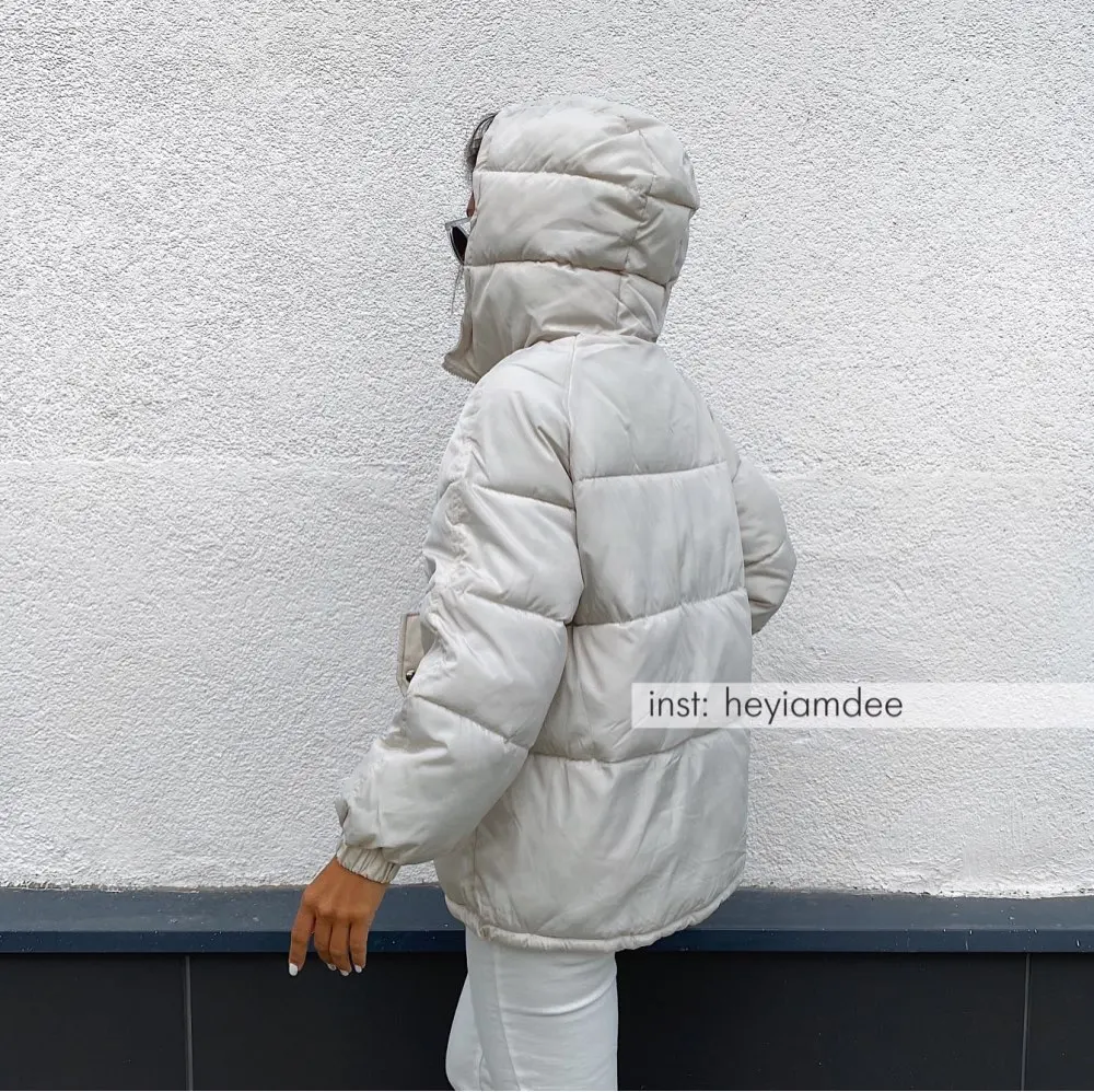 2020 Scurtă Noua Jacheta de Iarna pentru Femei Supradimensionat Hanorac Strat Gros de Cald Strat de Bumbac Vrac cu Gluga Captusita pentru Femei Jacheta de Iarna Q1913 M7H