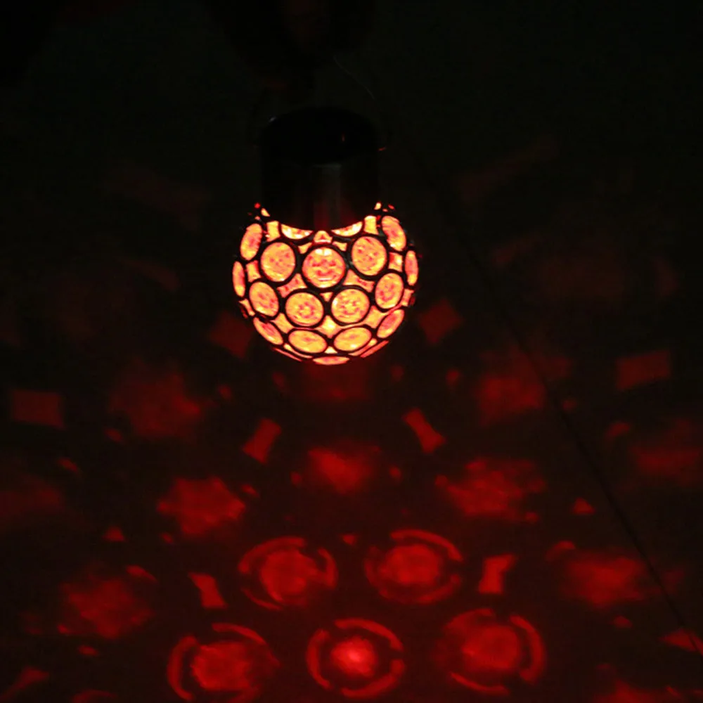 Rezistent la apa Solar Rotativ de Grădină în aer liber Camping Agățat LED cu Balonul Rotund Lumini, Acasă, Gradina Interioara cu Decor în aer liber Lampa de #0525