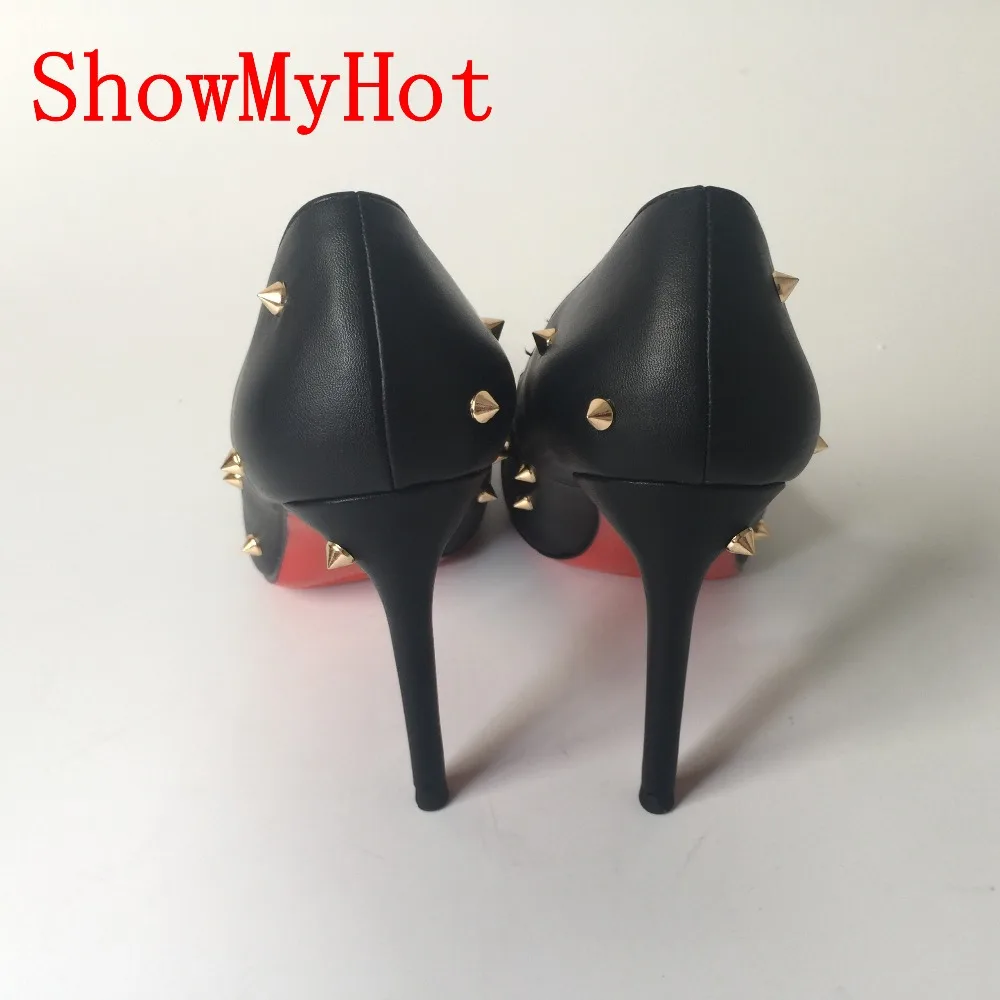 ShowMyHot Femeie Tocuri inalte Pantofi de Brand Pompe Roșu Femei 8/10cm Tocuri inalte, Pantofi Nunta, Pantofi de Pompe de design petrecere pompe