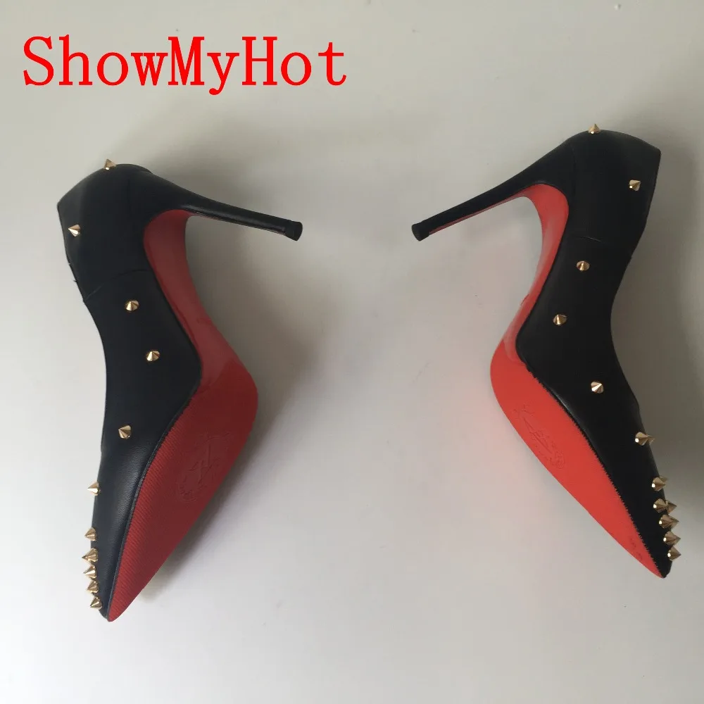 ShowMyHot Femeie Tocuri inalte Pantofi de Brand Pompe Roșu Femei 8/10cm Tocuri inalte, Pantofi Nunta, Pantofi de Pompe de design petrecere pompe