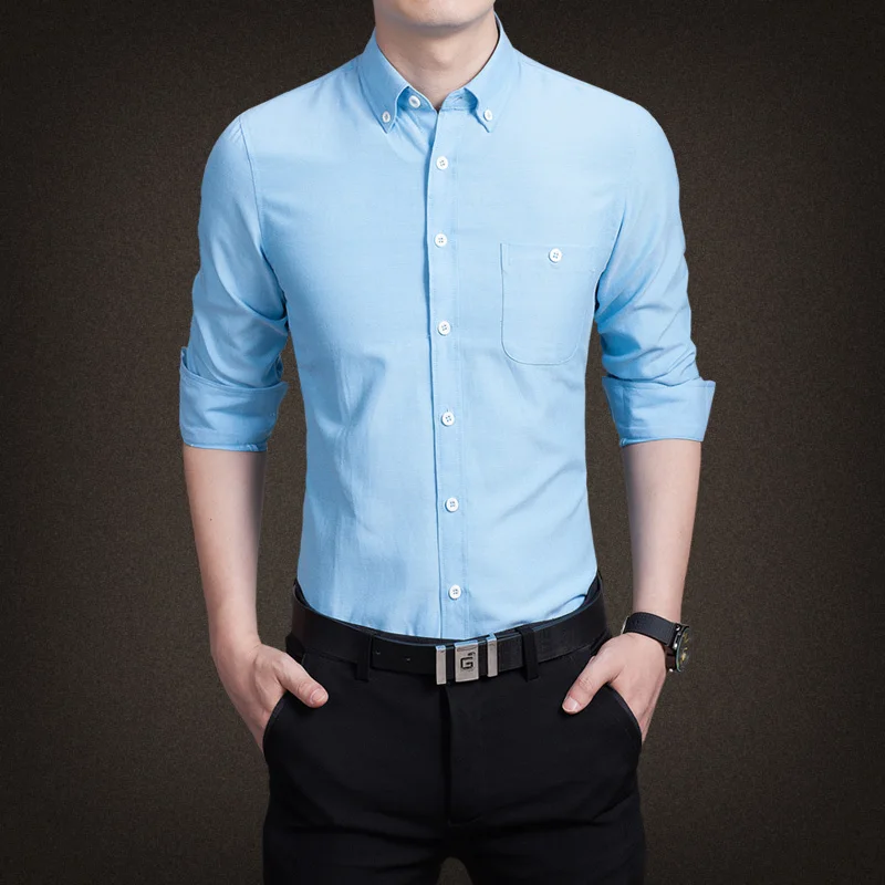 2020 Primăvară-Vară Oameni Noi culori Bomboane Camasa Brand de Moda Casual, Office Camasa Slim Om camisa masculina Tricou cu Maneci Lungi