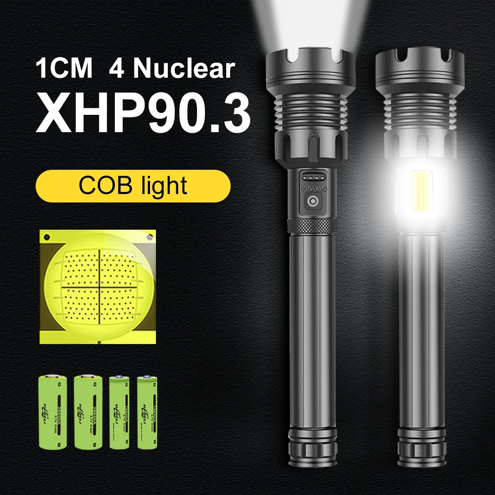 Lanterna LED-uri xhp90.3 lanterna 400000LM COB usb reîncărcabilă 18650 26650 impermeabil super lanterna puternica lanterna de Pescuit