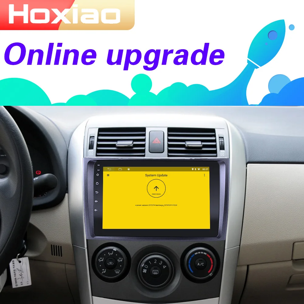2 DIN Radio Auto Multimedia Player Video Mirror Link Pentru Toyota Corolla E140/150 WiFi FM RDS DAB TV GPS Android8.1 navigație