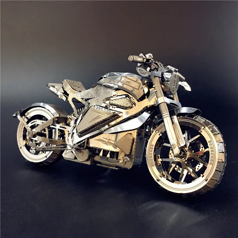 FIER STAR 3D Metal Puzzle Tăiat cu Laser Model de Puzzle Jucarii Răzbunare Motocicleta Lundon Autobuz Vehicul Off-road 3D DIY pentru Adulți