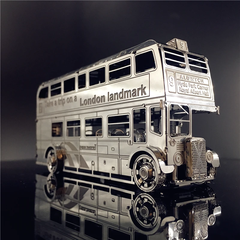 FIER STAR 3D Metal Puzzle Tăiat cu Laser Model de Puzzle Jucarii Răzbunare Motocicleta Lundon Autobuz Vehicul Off-road 3D DIY pentru Adulți