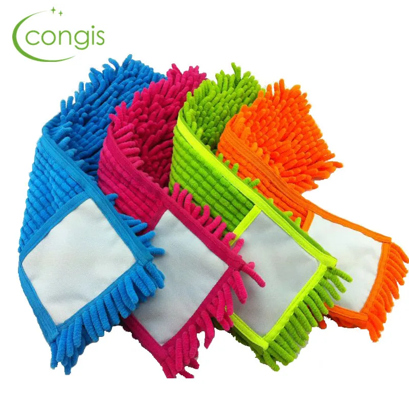 Congis 4BUC/set Chenille Mop Plat Capul de curățare Podea solidă mopuri pânză de Înlocuire curățare de uz casnic instrumente 4 culori