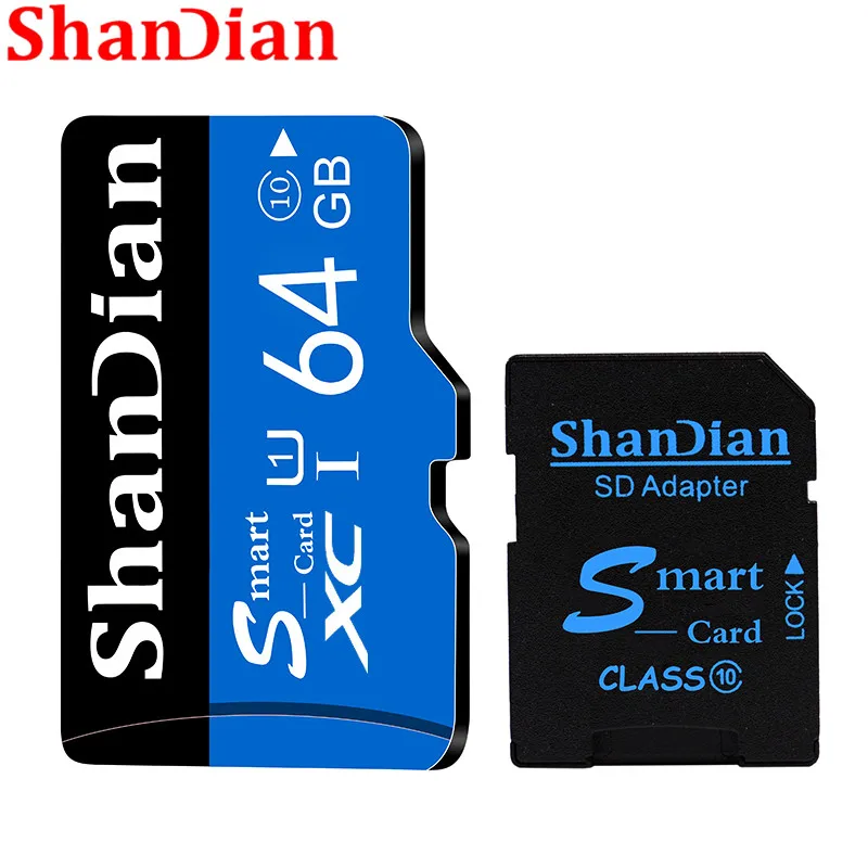 SHANDIAN Memorie mai bun card de Memorie Micro SD 64GB 32GB 16GB 128GB 8GB class10 TF card Microsd Pen