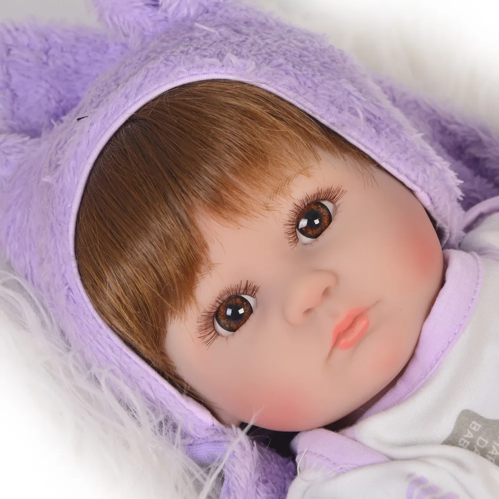 Nou Stil 42 cm Renăscut Baby Doll Manual de 17 Inch Nou-născut Păpuși de Moda Fete Jucării Pentru Copii Drăguț Playmates Cadouri