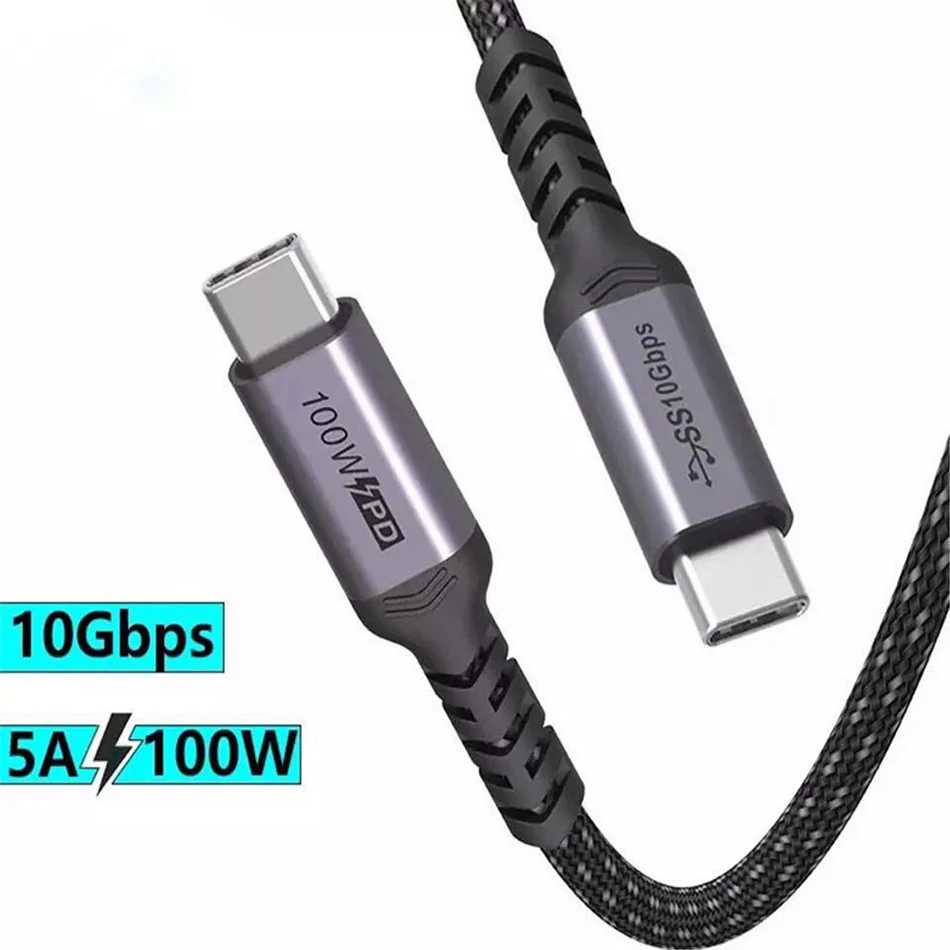 URVNS C USB de Tip C Cablu Pentru Macbook Pro 5A PD 100W USB 3.1 Gen 2 Fast Cablu USB-C Pentru Samsung S10 Note20 PD 3.0 QC 4.0 Cablu