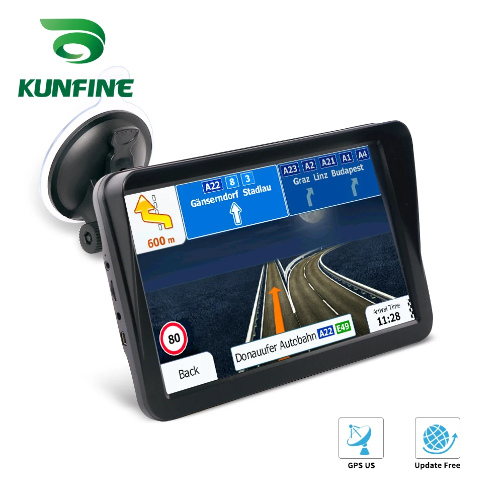 9 inch Touch Screen Mașină de Navigare GPS 8GB DDR256M DVR Recorder Video de Camion Vehicul Tableta AV-IN Bluetooth Radio FM
