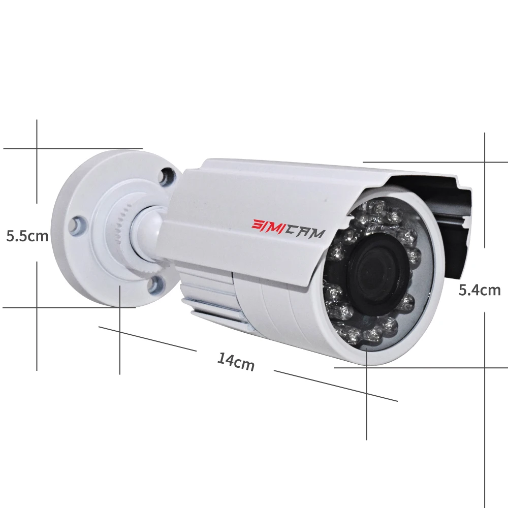 5MP 2MP Analogice de Supraveghere Video AHD Camera NTSC/PAL Glonț Metal rezistent la apa CCTV DVR Camera Viziune de Noapte, Supraveghere de Securitate