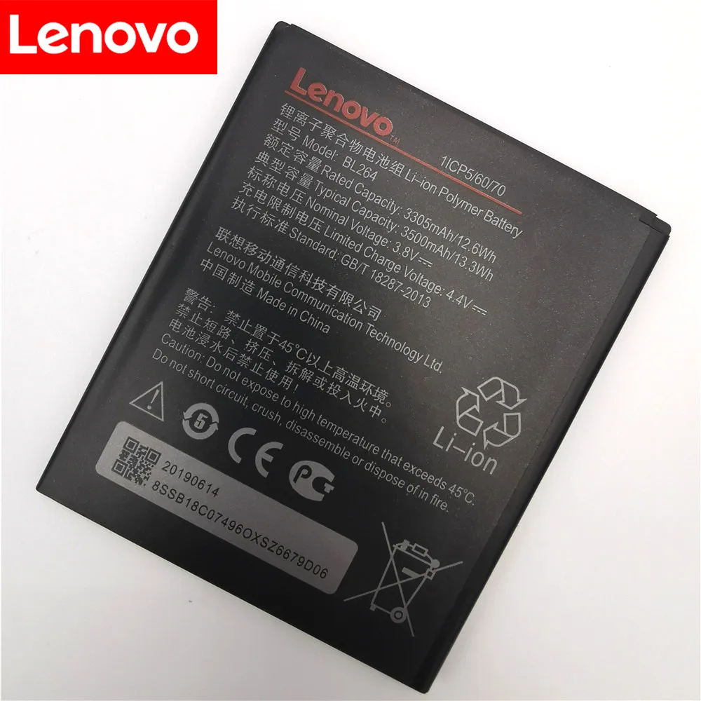 Oroginal baterie BL264 Bateriei Pentru Lenovo Vibe C2 Putere Pentru Lenovo Vibe C2 Putere BL264 Baterii Bateria