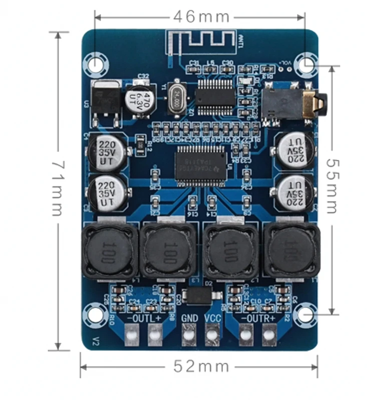 XH-M314 TPA3118 2x45W 12-28V DC audio Stereo Bluetooth Digital, Amplificator de putere de Bord Pentru amplificador amplificatoare