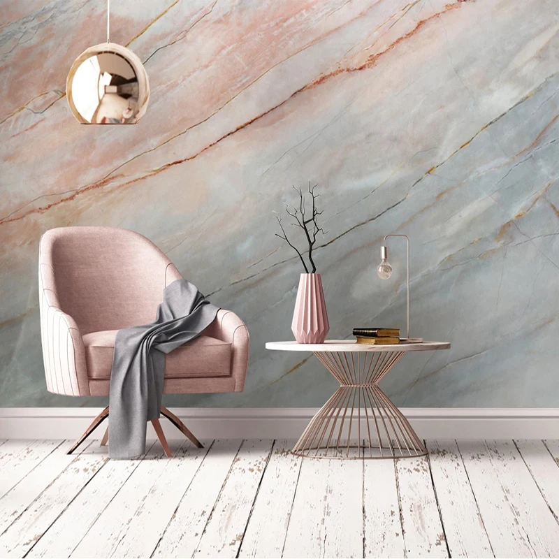 Personalizat Murală Roz Marmură Gri Model Impermeabil Fotografie Tapet Pentru Pereti 3D Living Modern, TV Decor Decor de Perete Pictura