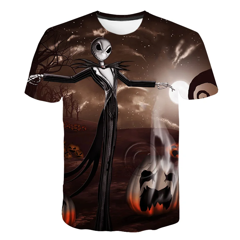 Copii t-shirt dovleac de halloween 3d infricosator meme înfricoșător infricosator schelet halloween tricou prietenii de halloween 2020 Nou model