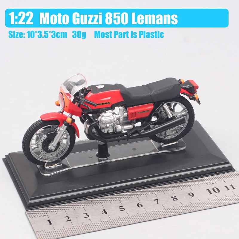 1/22 scară mică Starline vechi Moto Guzzi 850 De Le mans cu motociclete de curse de biciclete turnat sub presiune modele de jucarii Vehicul baiat cadou de suvenir 1976