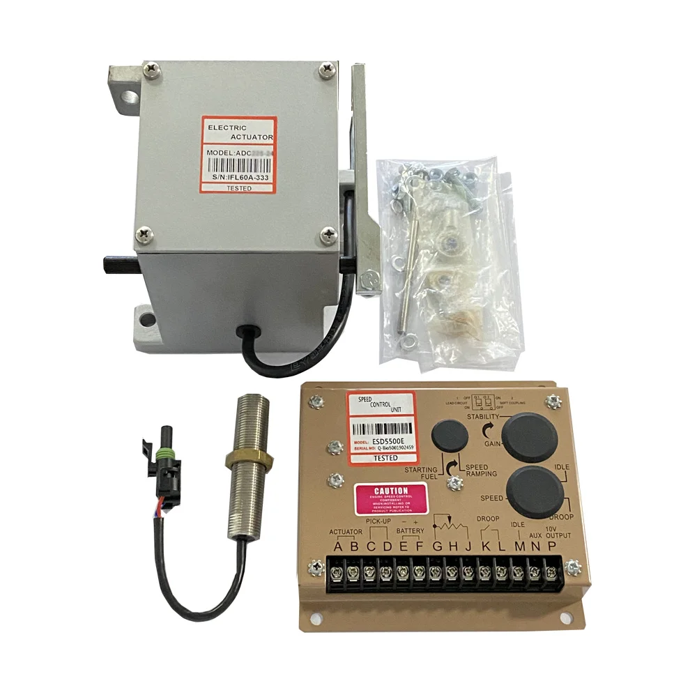 Fabrica de înaltă calitate de control stabilite pentru generator Diesel actuator ADC120 cu preluare senzor 3034572 și controler de viteză ESD5500E