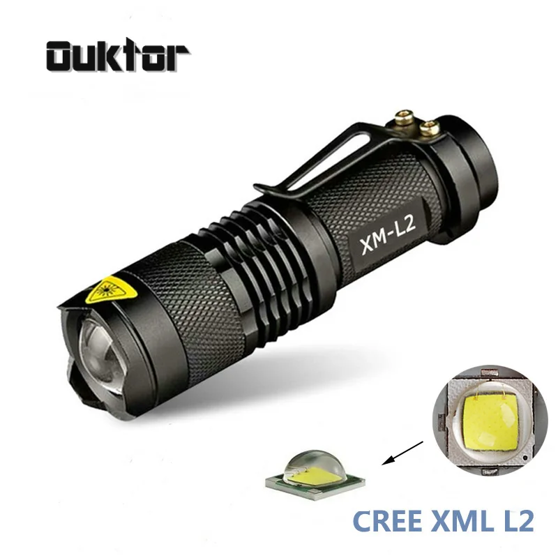 6000Lumen Cree xm-l2 led-uri Puternice lanterna Lanterna lanterna Lanterna tactice LED cu baterie 18650