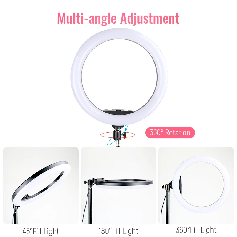 33cm LED-uri de Lumină Inel de Fotografie de Iluminat cu Trepied USB Estompat Selfie Lampa Pentru Machiaj Tiktok Youtube Live Inel Trepied Lumini