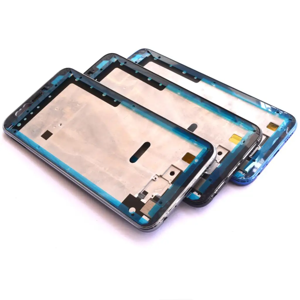 Noul Cadru Frontal de Sticlă Baterie Usa Capac Spate Carcasa rama Foto amprenta cu inel Pentru Huawei Honor 9 Lite Cu SIM Card Tray