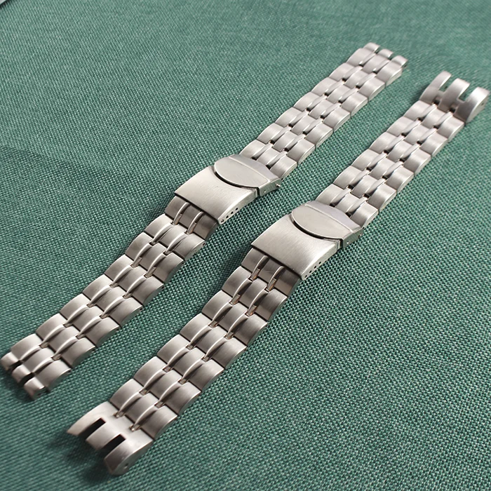 21.5 mm Bărbați Curea Curele de Metal din oțel inoxidabil brățară Brățară Pentru Swatch depolyment ceas Incuietoare