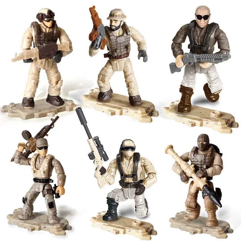 Militare moderne armata Desert Eagle Forță Specială figurine model blocuri ww2 mega soldat minifigs armă caramida jucarii