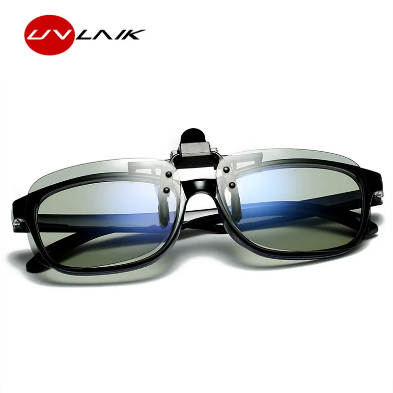 UVLAIK Fotocromatică ochelari de Soare Clipuri Bărbați Anti-orbire Polarizat ochelari de Soare clip Om Driver Oglindă Ochelari de Cameleon Ochelari