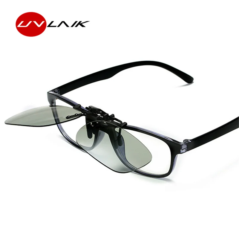 UVLAIK Fotocromatică ochelari de Soare Clipuri Bărbați Anti-orbire Polarizat ochelari de Soare clip Om Driver Oglindă Ochelari de Cameleon Ochelari
