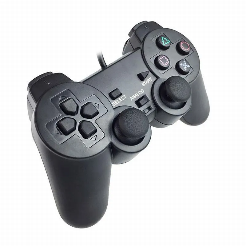 Gamepad cu fir Pentru Sony PS2 Controller Pentru Consola Playstation 2 Joystick Dublu la Vibrații și Șocuri Joypad cu Fir Controle