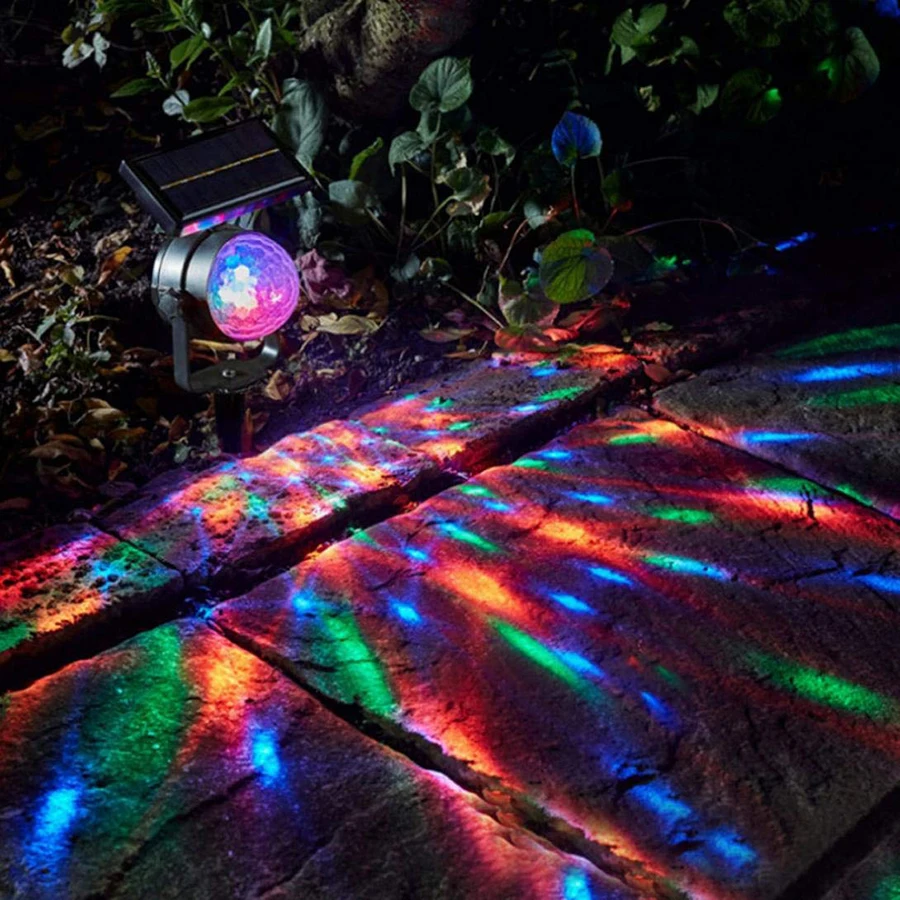 Solar Lampa de Proiecție RGB Cristal Magic Ball Disco Etapa lumina Petrecere de Crăciun Lampă în aer liber Gazon Peisaj Cale Curte de Lumină