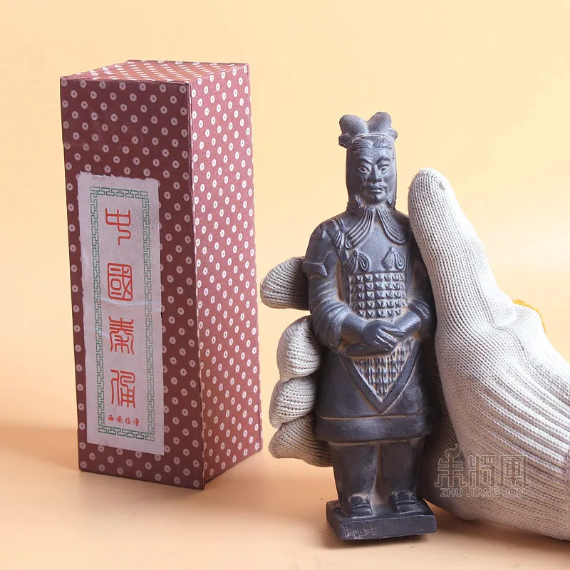 China Antic Armata De Teracota Soldat Sculptura Qin Dynasty Warriors Model De Artizanat Lucrate Manual Cadouri