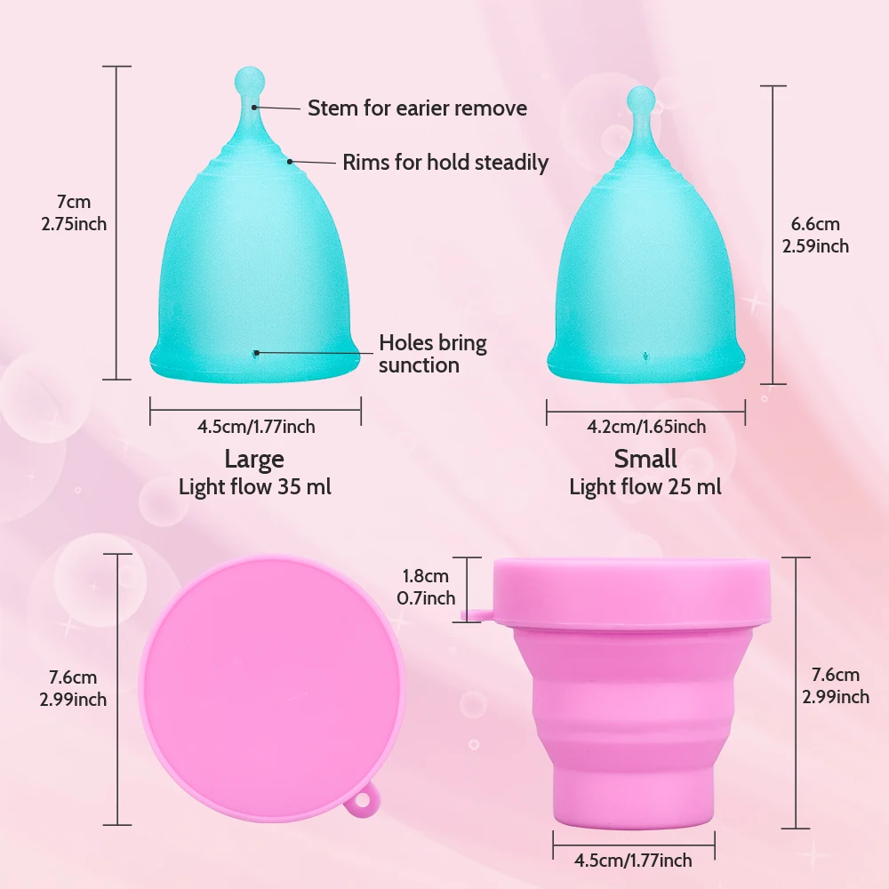 Igienă feminină Cupa Menstruala din Silicon Medical de Calitate Perioadei Cupa Copa Menstrual de Silicon Medical Reutilizabil Cupa Menstruala