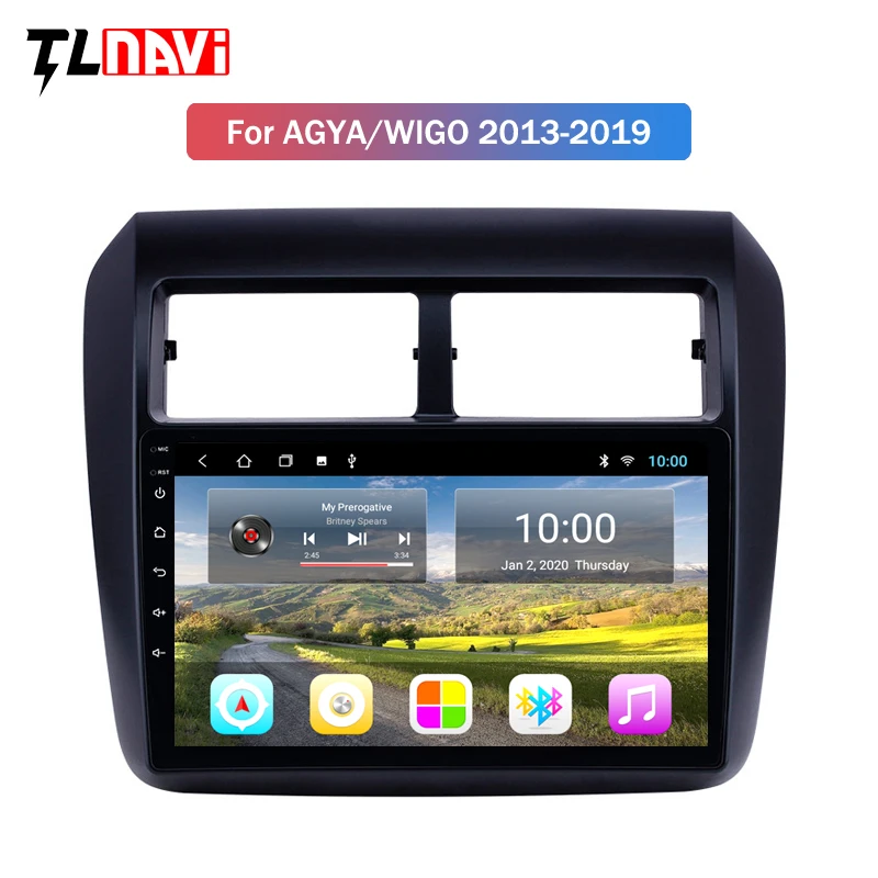 2G RAM 9 inch Pentru Toyota AGYA/WIGO 2013-2019 Android 9 Șef Unitate GPS Stereo cu AUX WIFI