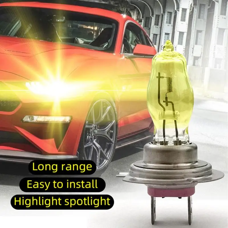 2 X H1 H4 100W 12V auto faruri halogen lampă super-luminos ceata xenon HOD bec galben Accesorii Auto