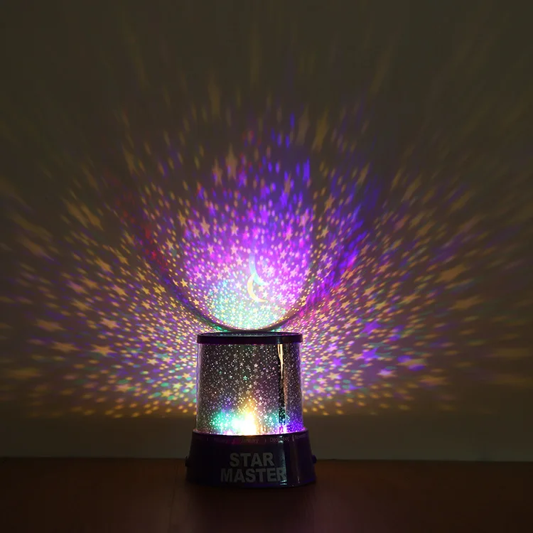 LED Cerul Înstelat Luna Maestru Lumina de Noapte Lampă Copii Copii Decor Acasă Jucărie Copil Romantic USB Lampa de Proiecție Steaua de Vis