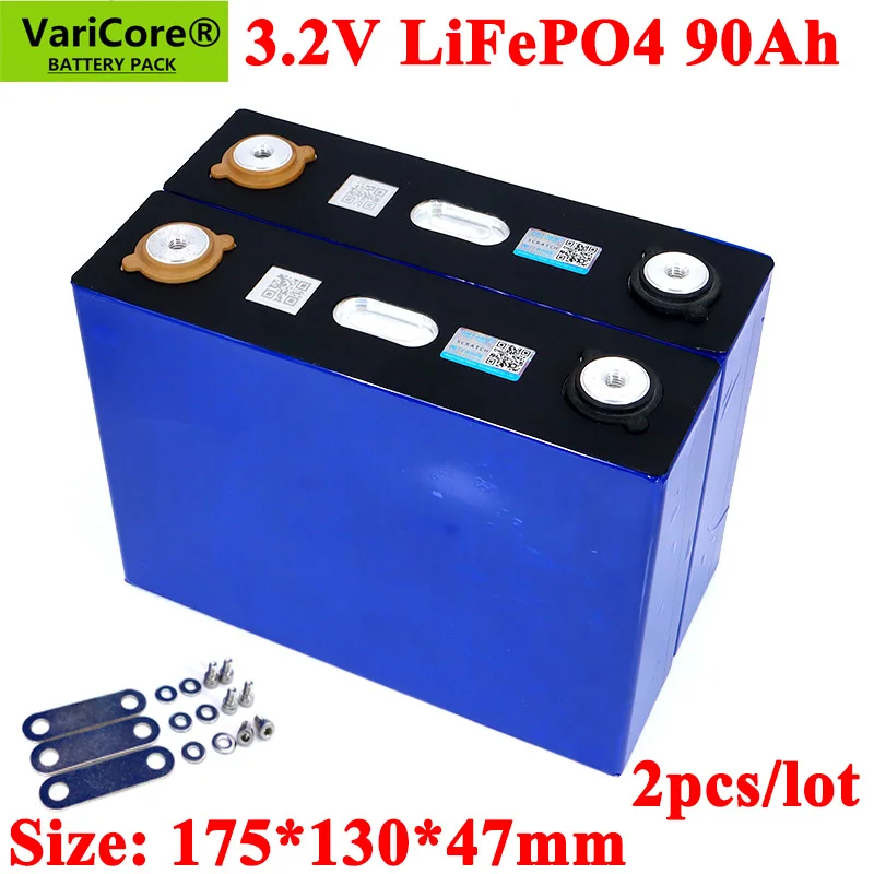VariCore 3.2 v 90Ah LifePo4 baterie litiu 270A 3C mare de scurgere pentru diy 12V 24V, Invertor Solar Electric Vehicul c se aplică pe coș de golf