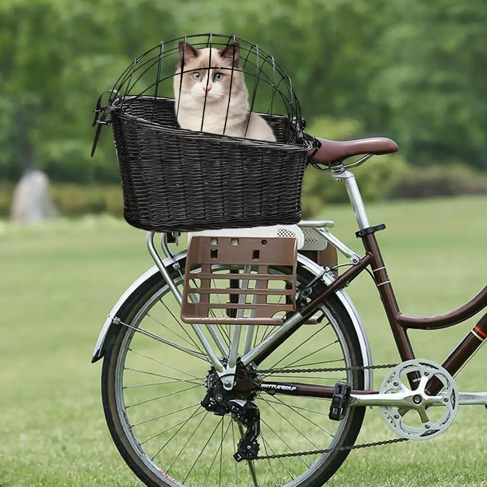 Willow Coș de Biciclete de Înaltă Calitate Durabil țesute de Mână rezistent la apă Multifuncțional de Munte, Biciclete de Depozitare Coș Pentru Animale de companie Legume