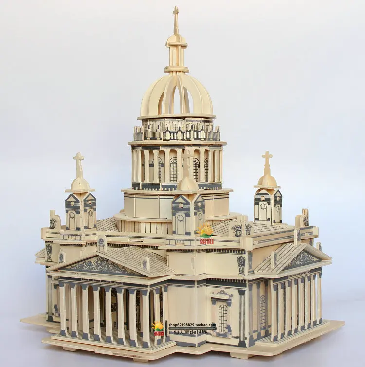 Lemn Puzzle 3D Model Arhitectura Hobby-uri Jucării Adolescenti Turn Copii de învățare Fierbinte jucării pentru copii pentru Adulti lemn cadou joc