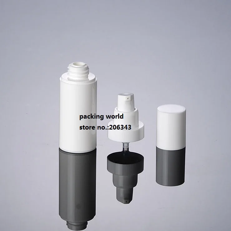 30ml alb airless sticla cu alb pompa alb capac pot fi folosite pentru ser/lotiune/fundației/ apă sticla de plastic