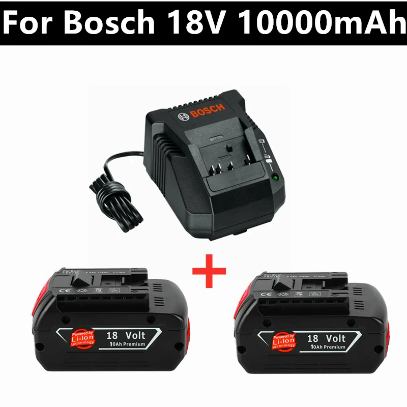Încărcător pentru Bosch Burghiu Electric 18 V 10000 mAh Li-ion BAT609, BAT609G, BAT618, BAT618G, BAT614, 2607336236 Încărcător
